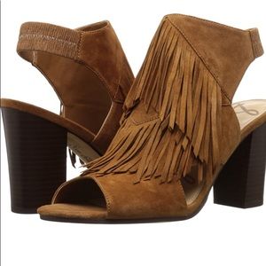 Sam Edelman Elaine Fringe Sandal Sz 7